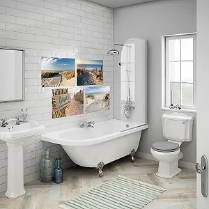 Набір наклейок на стіну Пляж 50 x 35 см 4 шт L synthetic.ua - Фото 1