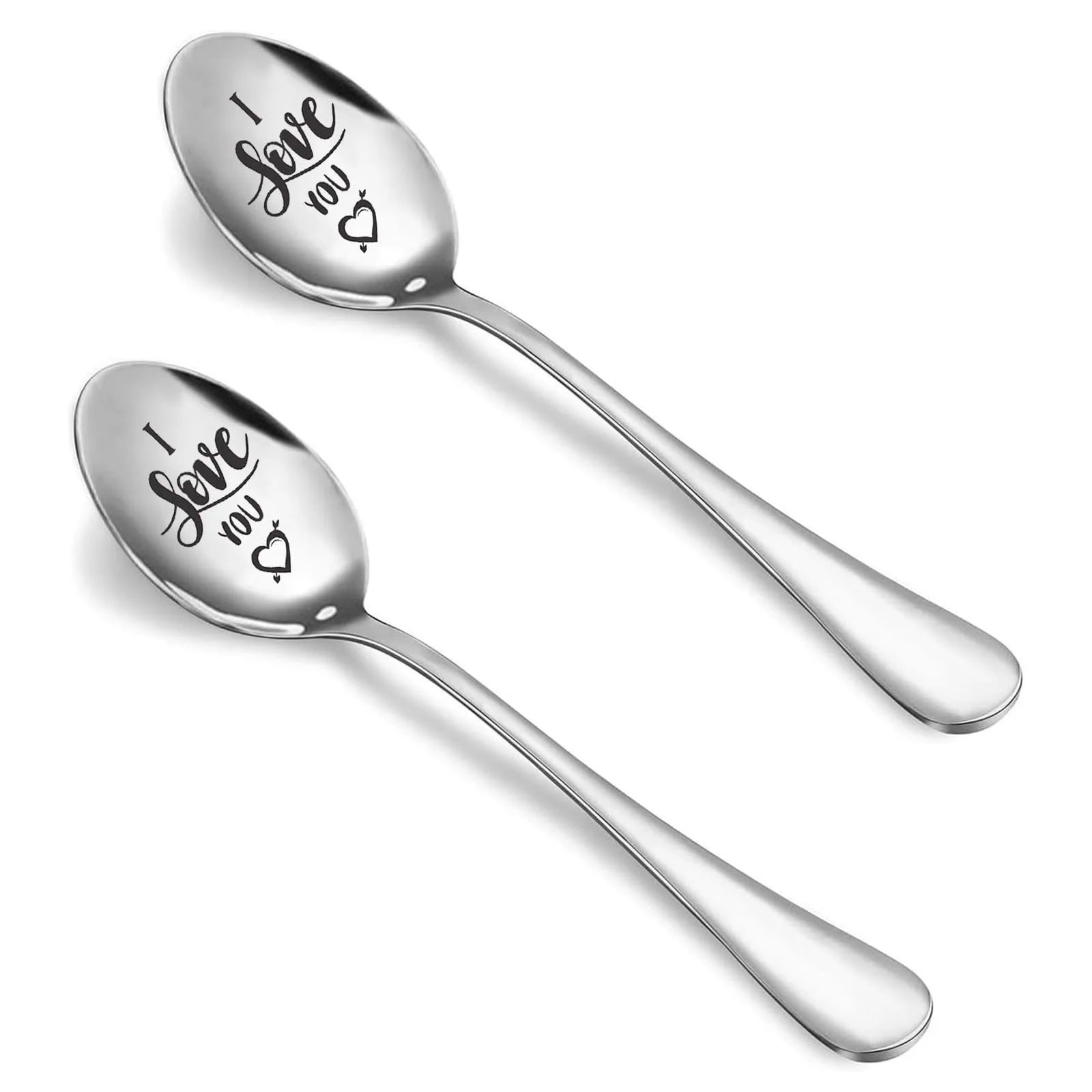 Ложки для кави з гравіюванням (набір 2 шт.) Love Spoons, фото №8