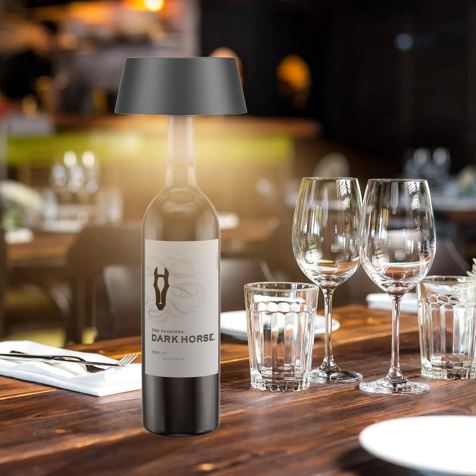 Настільна лампа Aipsun Dimmable LED Battery IP54 5000 mAh Metal Pack of 2 Anthracite, фото №7