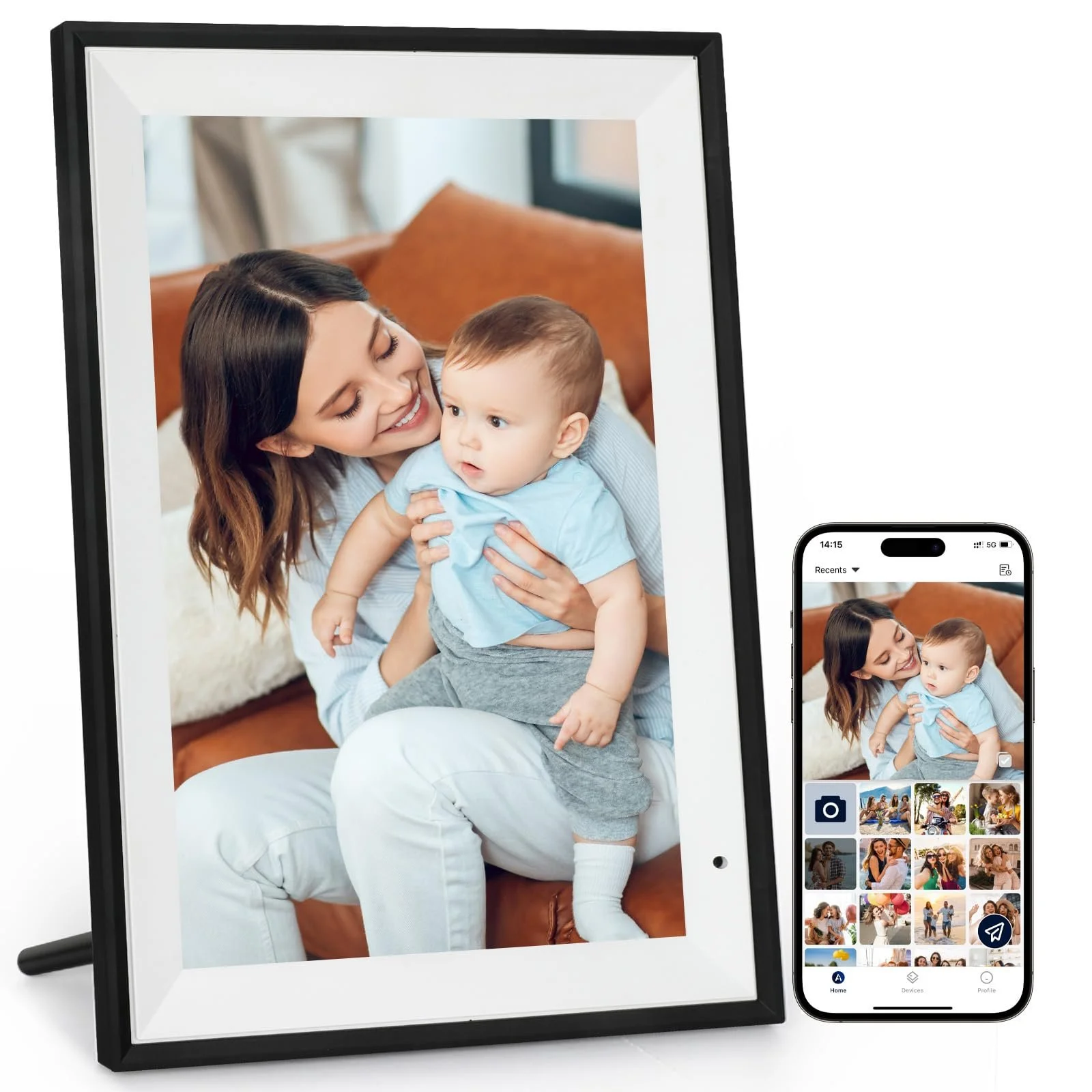 Цифровая фоторамка AEEZO WiFi 10.1 дюйма 1280 x 800 IPS HD Touchscreen 32 GB Automatic Rotation, фото №1