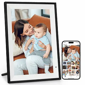 Цифровая фоторамка AEEZO WiFi 10.1 дюйма 1280 x 800 IPS HD Touchscreen 32 GB Automatic Rotation - Фото 1