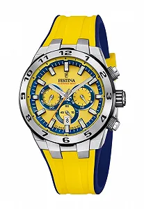 Чоловічий годинник Chrono Bike Festina Синій з гумовим ремінцем - Фото 1