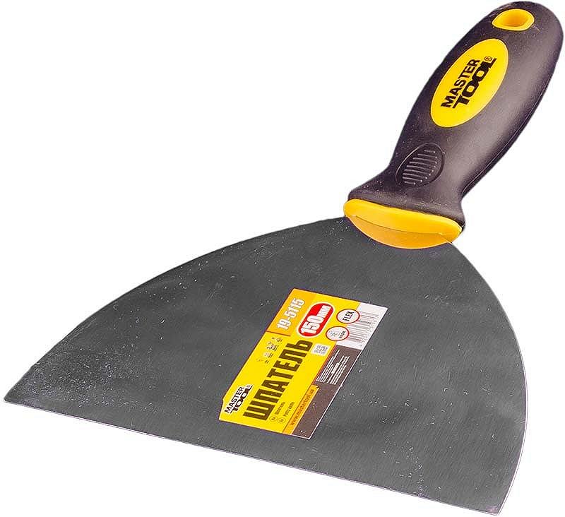 Шпатель MASTERTOOL FLEX 150 мм ТПР ручка 19-5115, фото №1 Шпатель MASTERTOOL FLEX 150 мм ТПР ручка 19-5115, фото №1