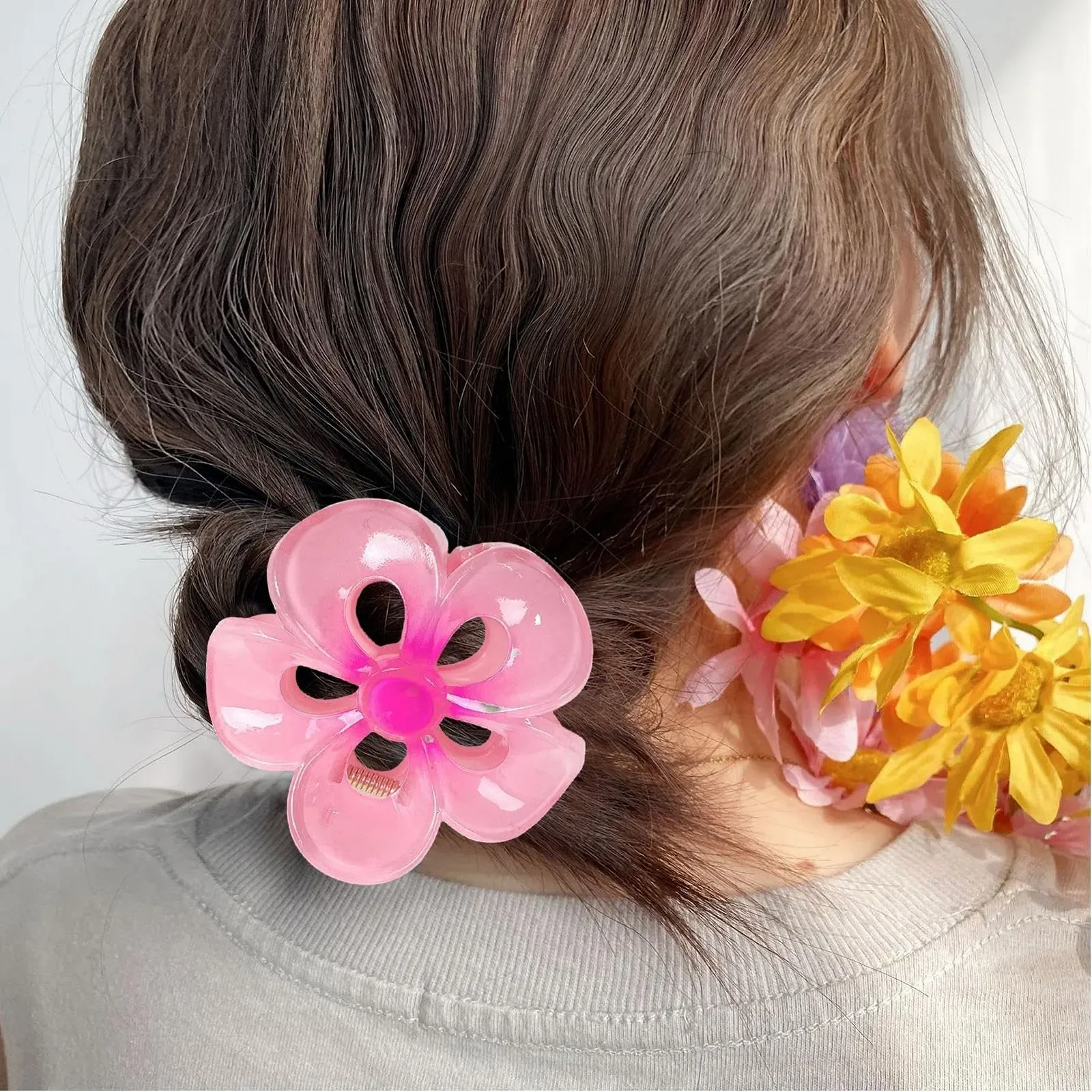 Заколка для волосся Квітка Акрилові Шпильки для волосся, фото №6 Заколка для волосся Квітка Акрилові Шпильки для волосся, фото №6