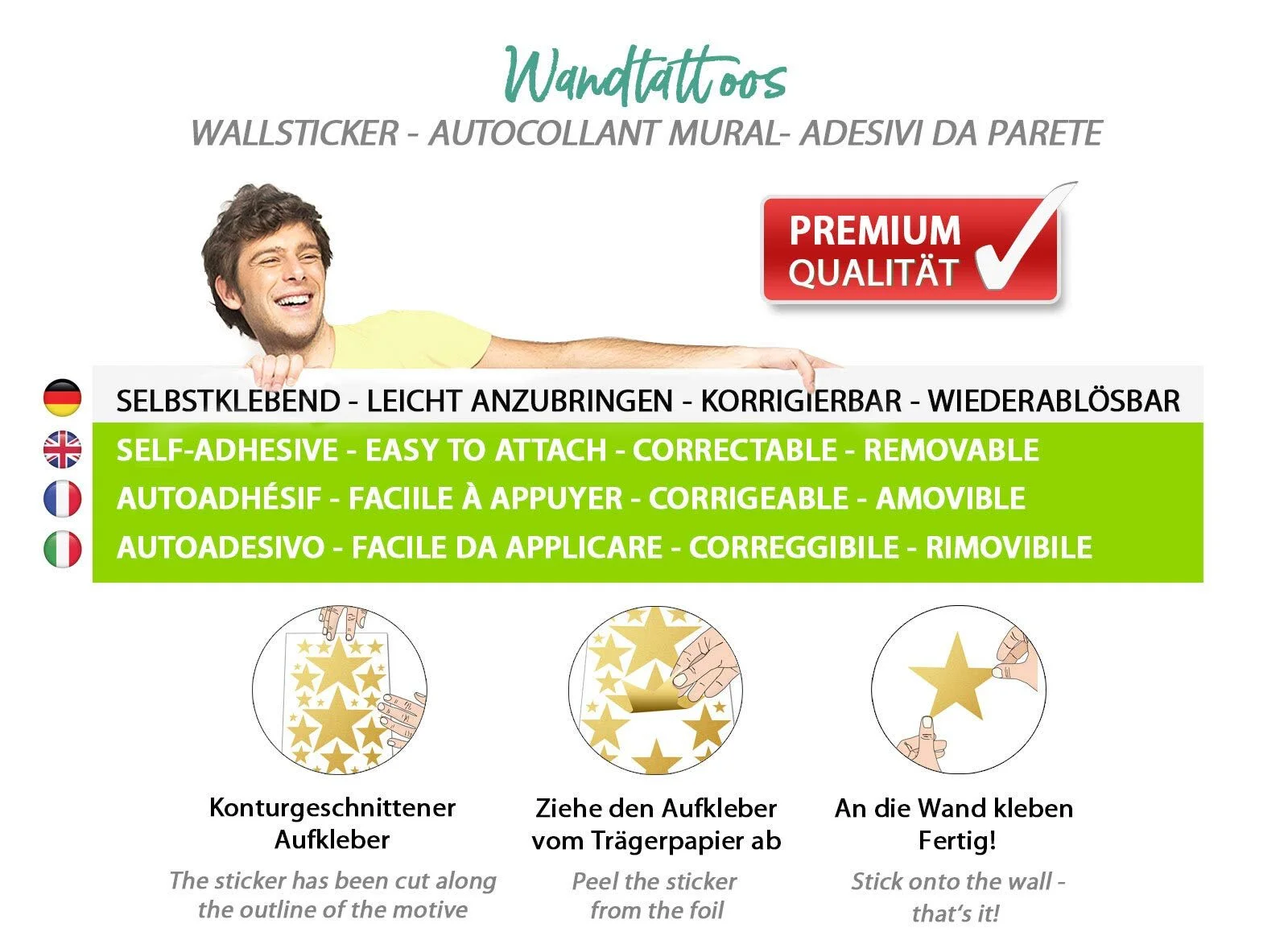 Наклейка на дверь Grandora DL729 Цветы 19 x 20 см Разноцветный, фото №5