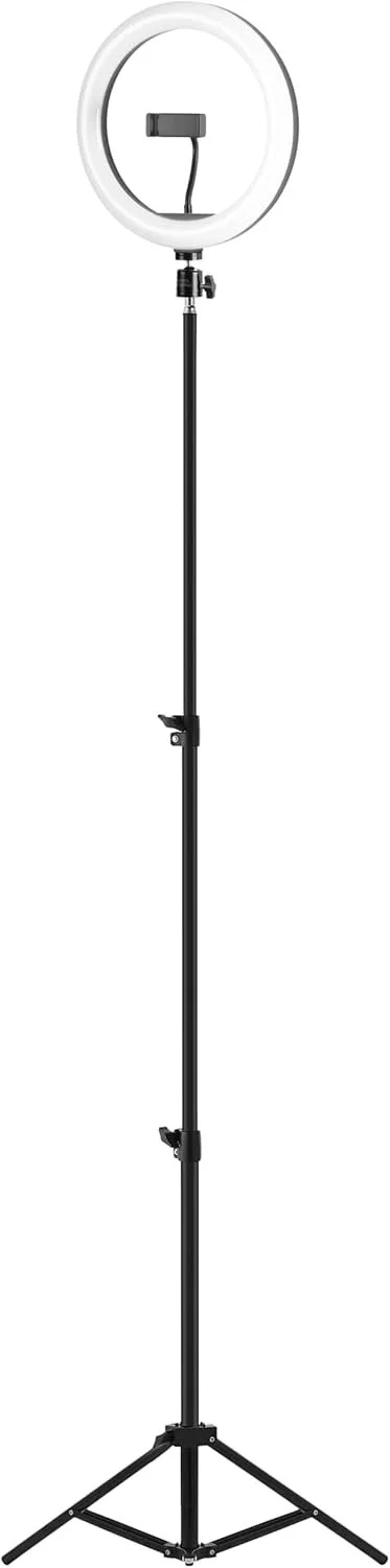 Кільцева LED лампа зі штативом Mars Gaming MGRING 10.2" Чорна, фото №6 Кільцева LED лампа зі штативом Mars Gaming MGRING 10.2" Чорна, фото №6