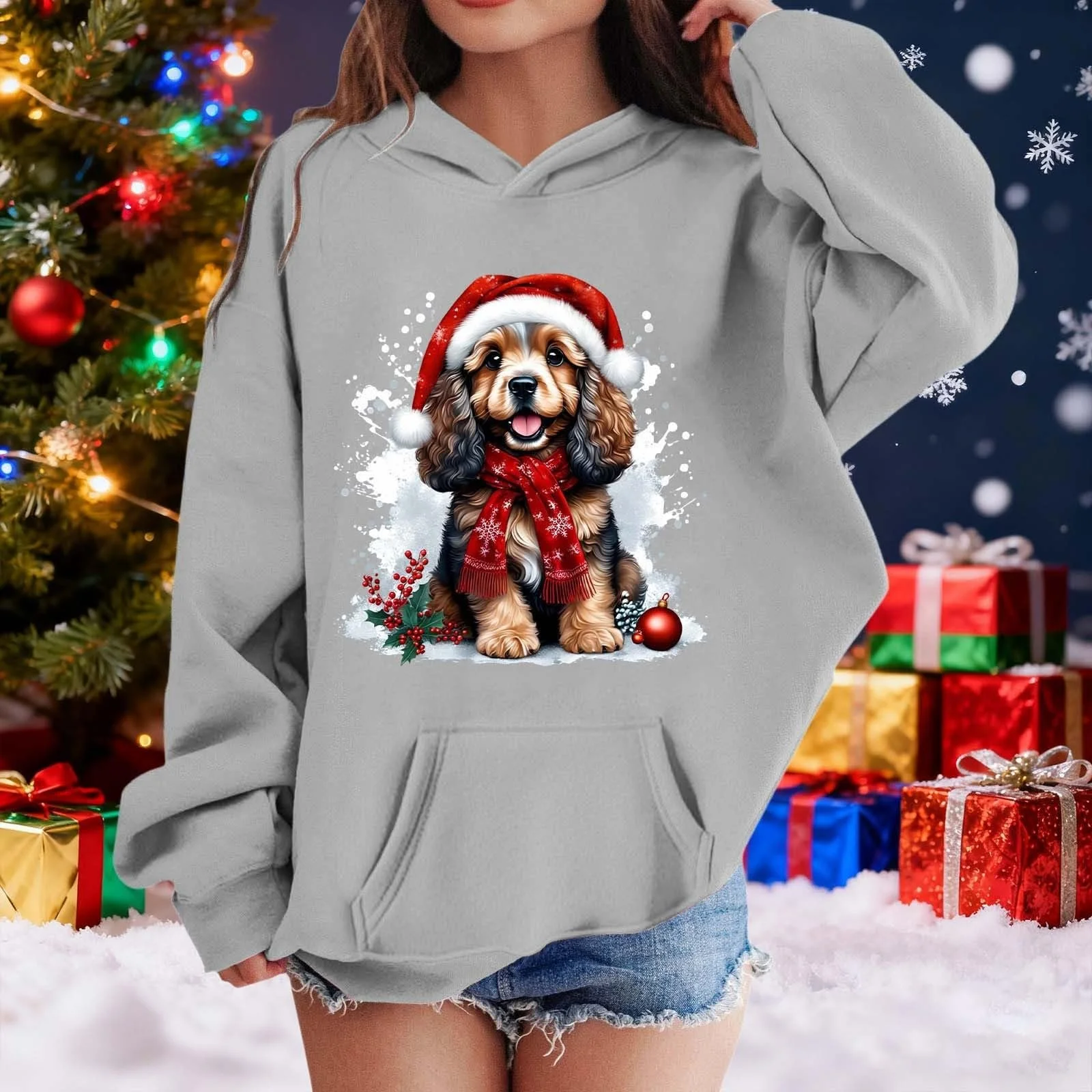 Худі Різдвяний світшот для дівчинки, фото №5 Худі Різдвяний світшот для дівчинки, фото №5