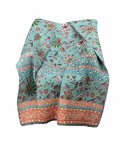 Плед Greenland Home Barefoot Bungalow Audrey Характеристики Turquoise, 50 x 60 дюймов - Фото 1