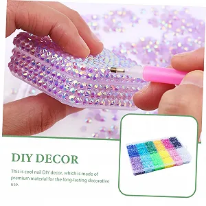 Стрази, 1 коробка, Манікюрні діаманти, Невеликі прикраси для манікюру synthetic.ua - Фото 1