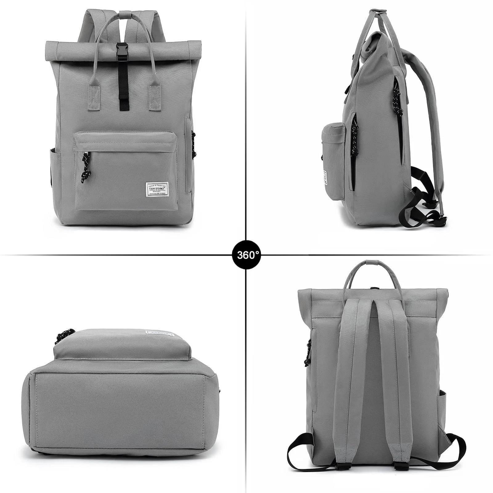 Рюкзак для ноутбука TANTOMI 15.6 Inch Rolltop Waterproof, фото №7 Рюкзак для ноутбука TANTOMI 15.6 Inch Rolltop Waterproof, фото №7