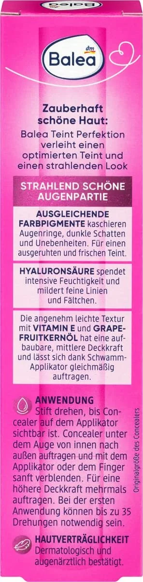 Набор: Консилер Balea Skin Perfection 4.5 мл + Лосьон для тела Balea Make A Wish Интенсивное увлажнение 200 мл, фото №3 Набор: Консилер Balea Skin Perfection 4.5 мл + Лосьон для тела Balea Make A Wish Интенсивное увлажнение 200 мл, фото №3