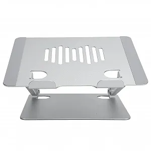 Подставка для ноутбука складная портативная алюминиевый сплав серебристая Легкая складная подставка для ноутбуков 11-15,6 дюймов - Фото 1