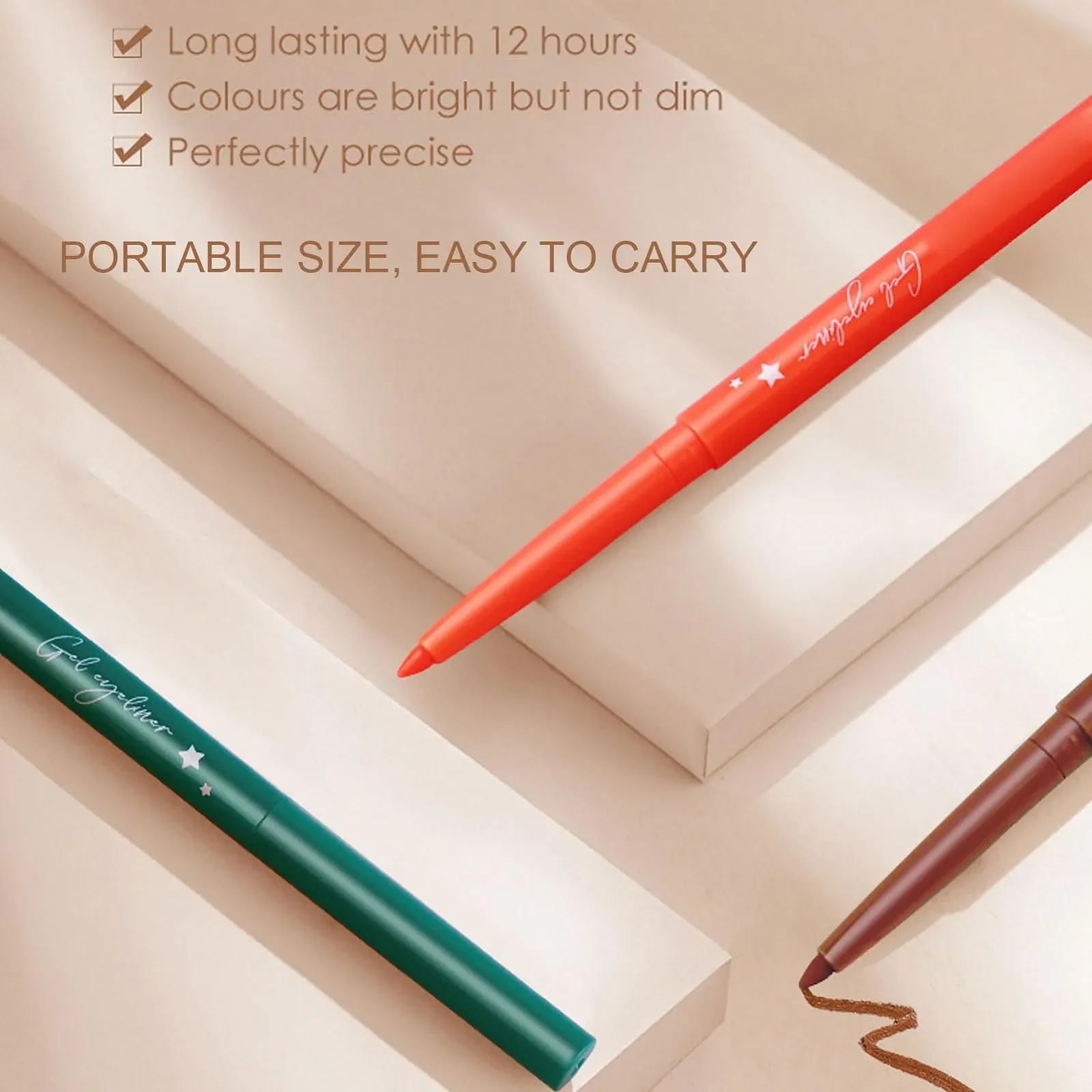 Підводка Matte Coloured 12 Hours Durable Waterproof Pen Set Стійкий, Яскравий колір, фото №4