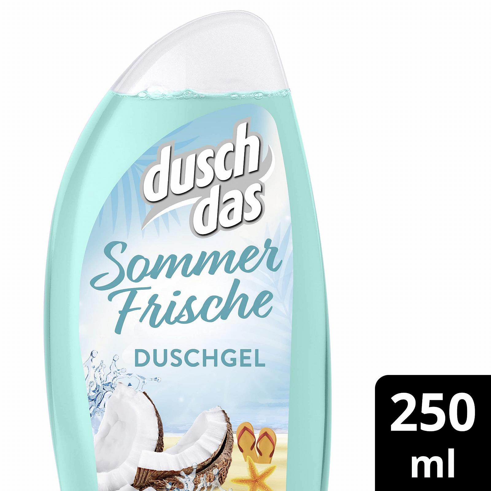 Гель для душу Duschdas Sommer Frische Limited Edition аромат кокосової води 6 x 250 мл 1500 мл, фото №2
