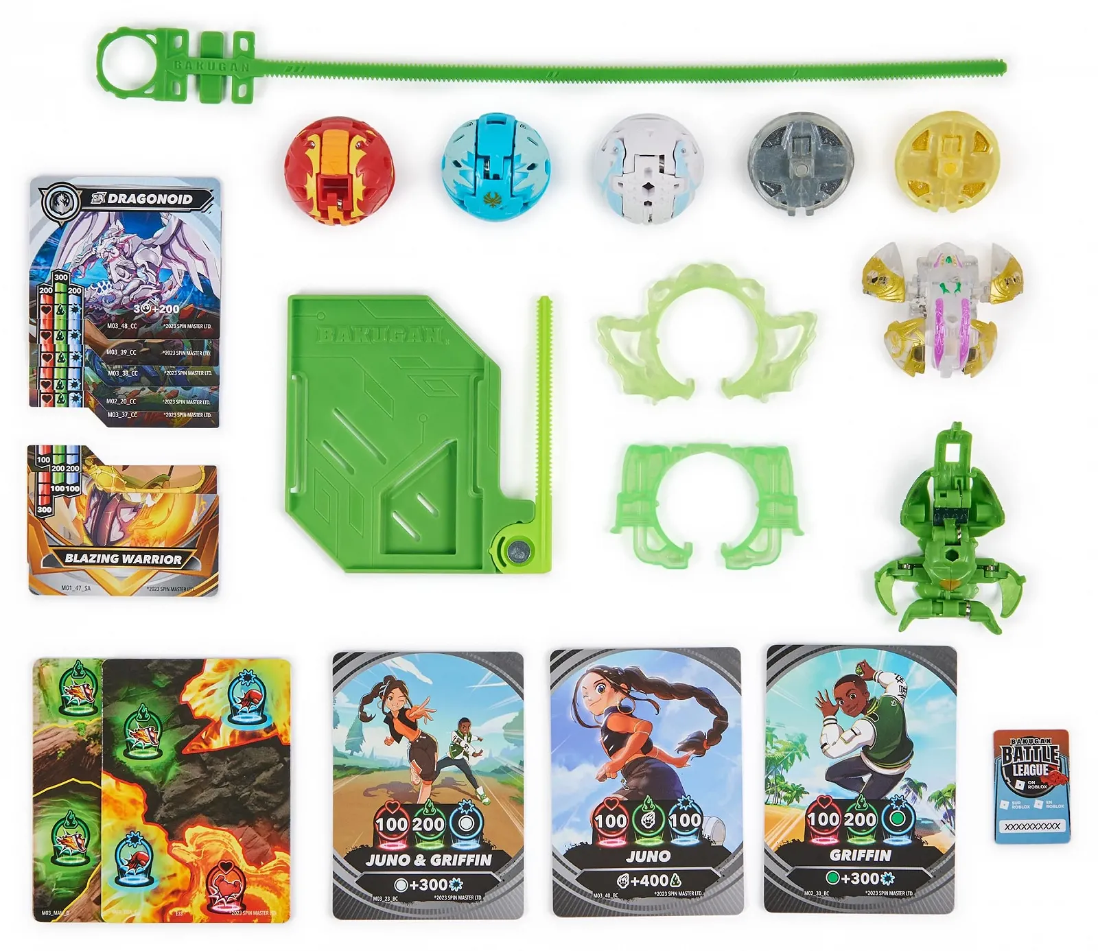 Ігрова фігурка BAKUGAN Battle 5-Pack Special Attack Octogan, Spidra, Hail, Nillious, Ventri, фото №2