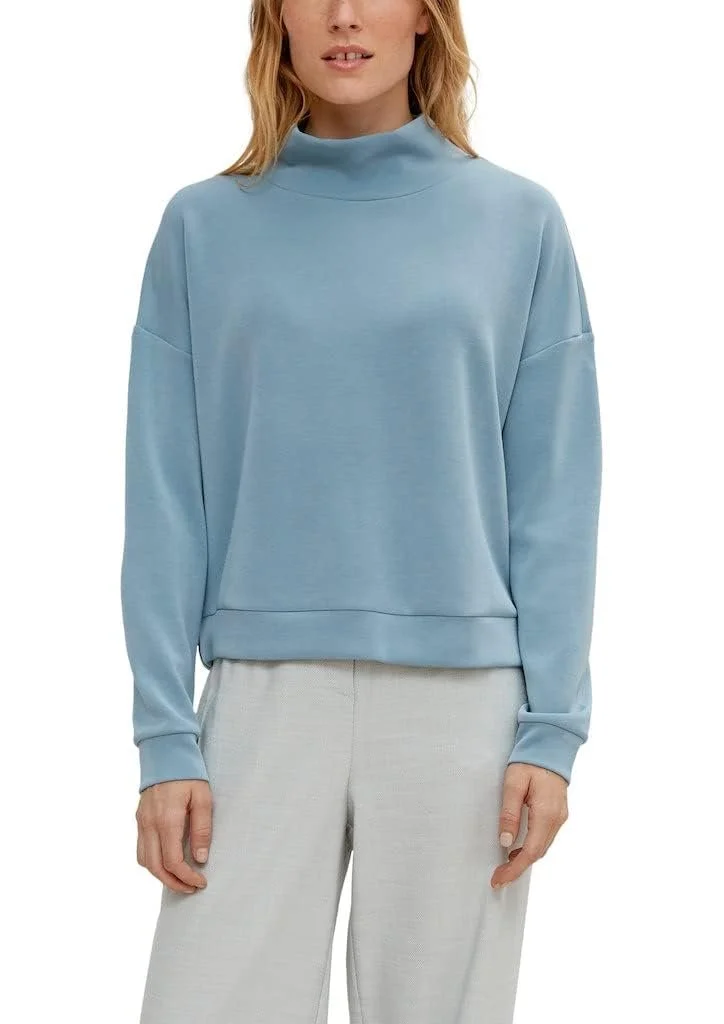 Женская толстовка comma, Сине-зеленый, фото №3 Женская толстовка comma, Сине-зеленый, фото №3