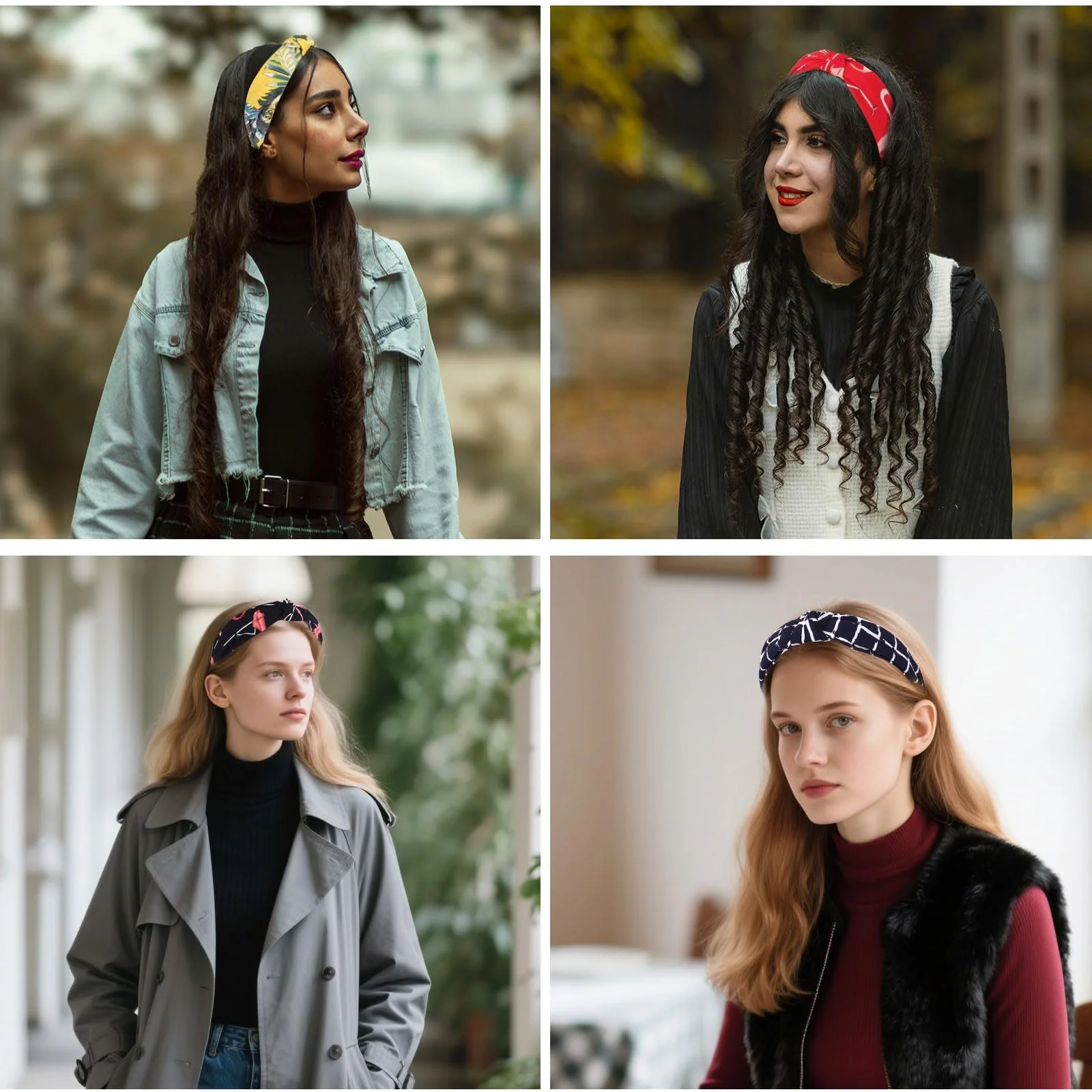 Набір обручів на голову в стилі бохо, фото №6