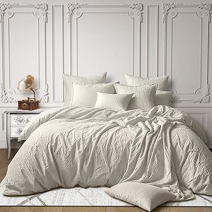 Постільна білизна DerF HOME Muslin, сіра, 135 x 200 см підодіяльник + 80 x 80 см наволочка, 100% бавовна, м'яка та приємна для шкіри для спокійного сну - Фото 1