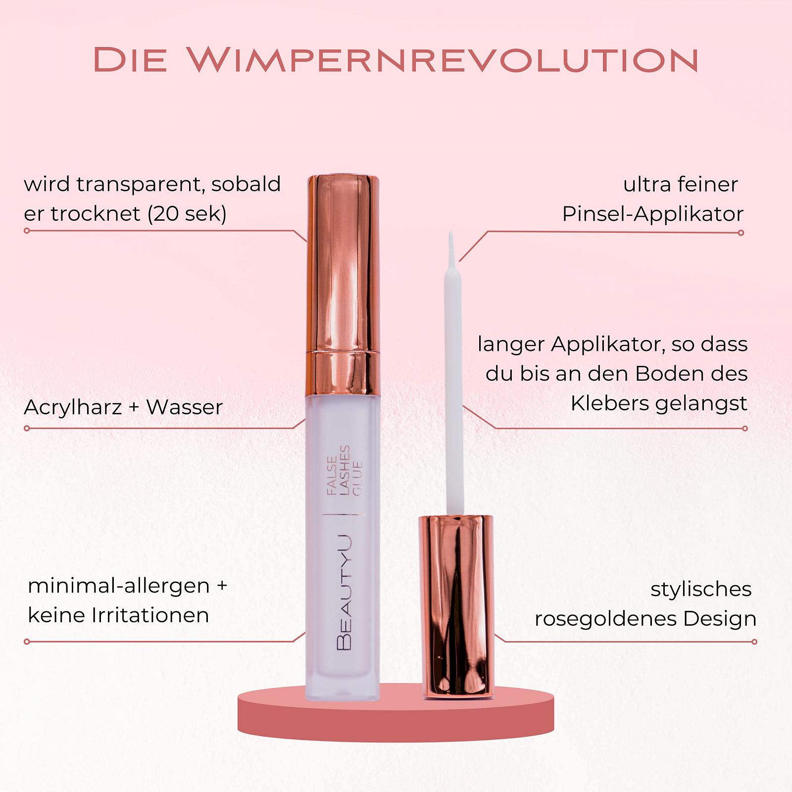Клей BeautyU® для штучних вій, сильний клей для нарощування вій з міні-кісточкою, клей для вій, тримає до 7 днів, 5 мл, фото №5
