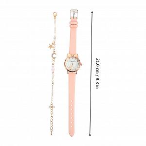 Часы-браслет LIFKOME Cute Cat Moon для женщин, розовое стекло synthetic.ua - Фото 1