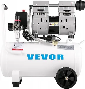 Компресор повітряний VEVOR / 25 л / Безмасляний / 750 Вт / 165 л/хв / 8 бар (ESDSP81810) synthetic.ua - Фото 1