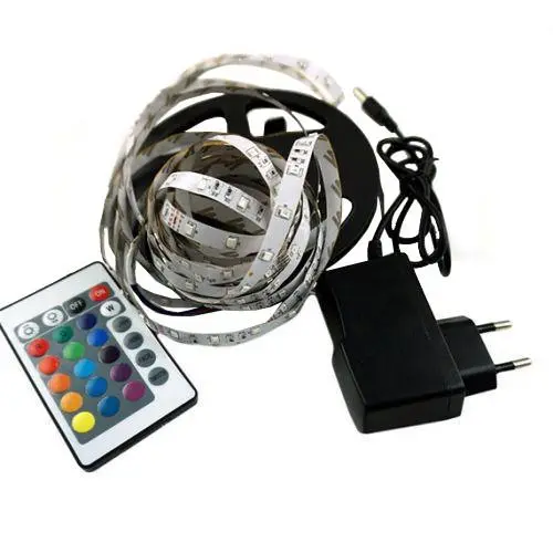 Светодиодная лента RGB 5050 300 LED комплект 5м SM0018, фото №3