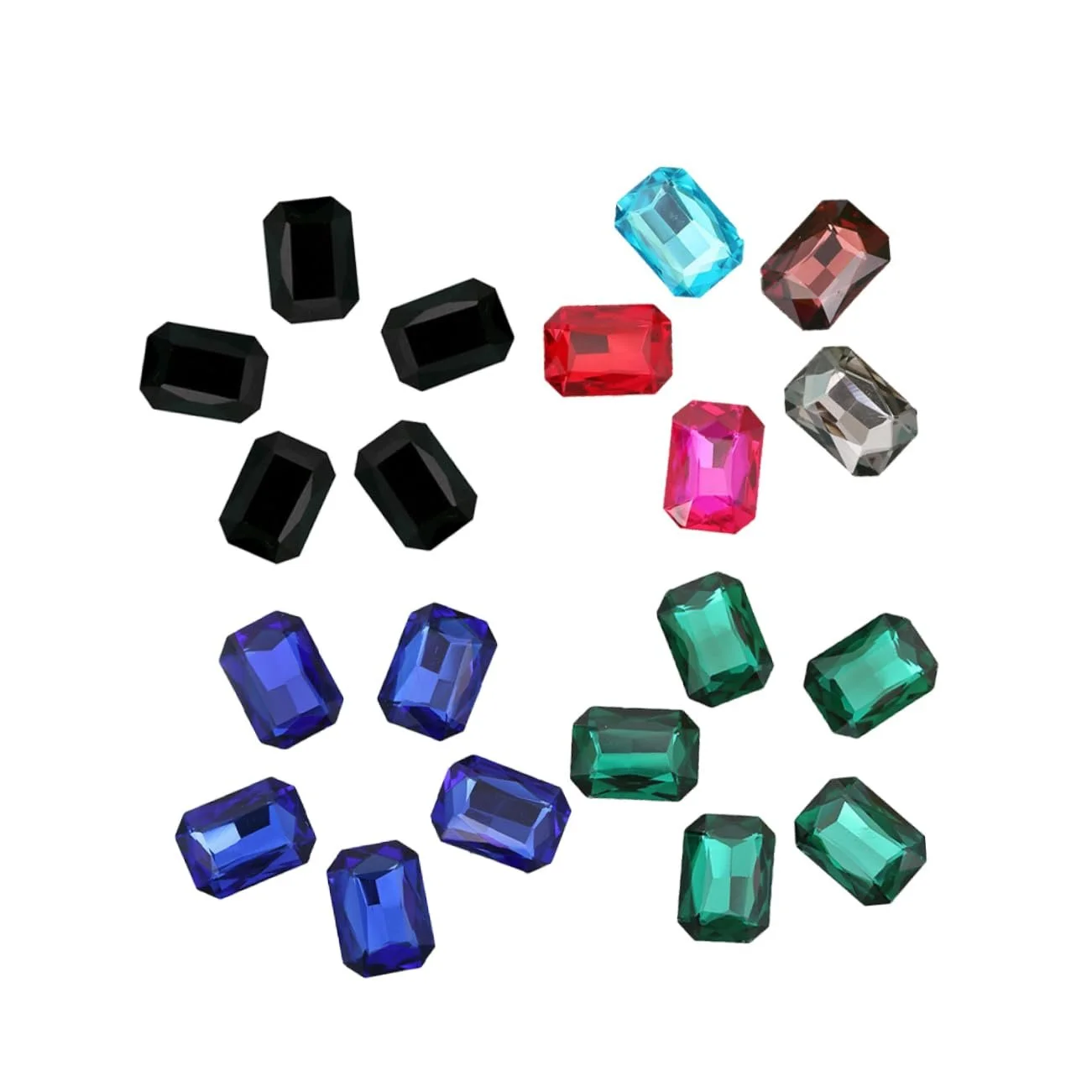 Кришталеві Стрази Healvian Різнокольорові Підвіски-Корівки 100 шт, фото №8