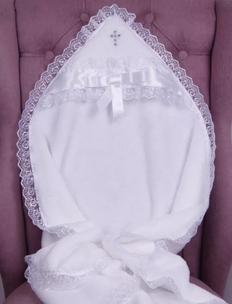 Шикарная крыжма для крещения Бантик, фото №1