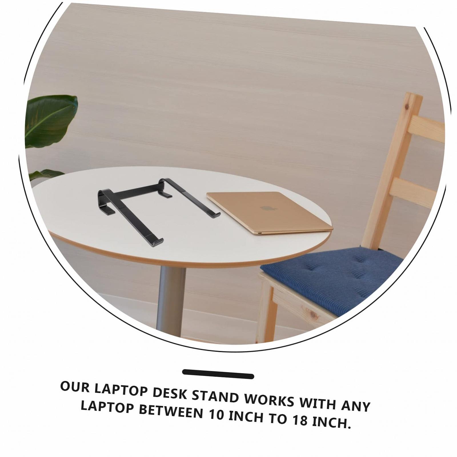 Підставка для ноутбука алюмінієва Gatuida портативна складана ергономічна металева, фото №8