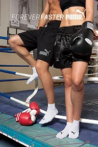 Шкарпетки Puma Quarter Trainer Unisex, Multicoloured (882 - Сірий/Білий/Чорний), розмір: 43-46 synthetic.ua - Фото 1