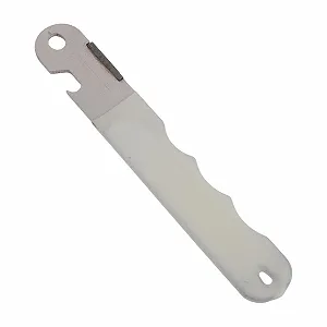 Точило для ножів та ножиць багатофункціональне кишенькове пластикове біле - Фото 1