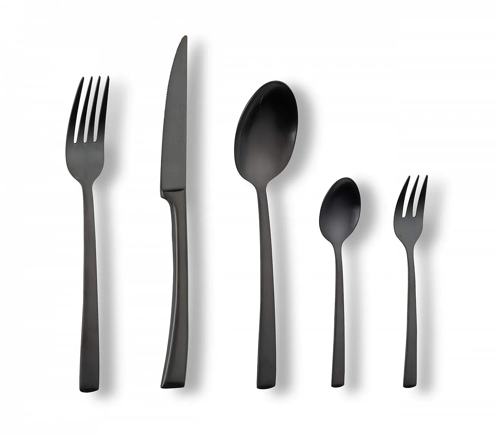 Набор столовых приборов ECHTWERK Avelino Black Edition, 42 предмета, до 6 персон, нержавеющая сталь 18/10, матовое покрытие, высококачественный, фото №2 Набор столовых приборов ECHTWERK Avelino Black Edition, 42 предмета, до 6 персон, нержавеющая сталь 18/10, матовое покрытие, высококачественный, фото №2