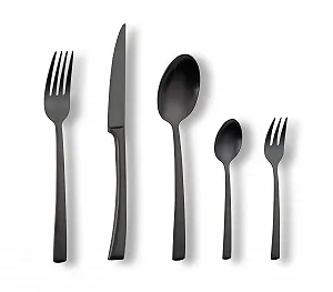 Набір столових приборів ECHTWERK Avelino Black Edition, 42 предмети, до 6 персон, нержавіюча сталь 18/10, матове покриття, високоякісний synthetic.ua - Фото 1