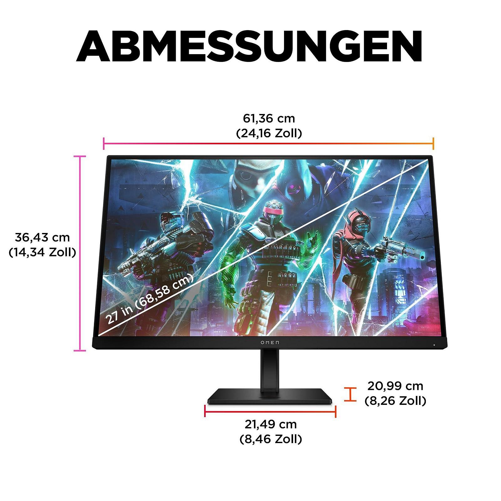 Монитор HP OMEN 27s 27-дюймовый FHD 240Hz без разрывов AMD FreeSync Premium 1мс Черный, фото №3 Монитор HP OMEN 27s 27-дюймовый FHD 240Hz без разрывов AMD FreeSync Premium 1мс Черный, фото №3