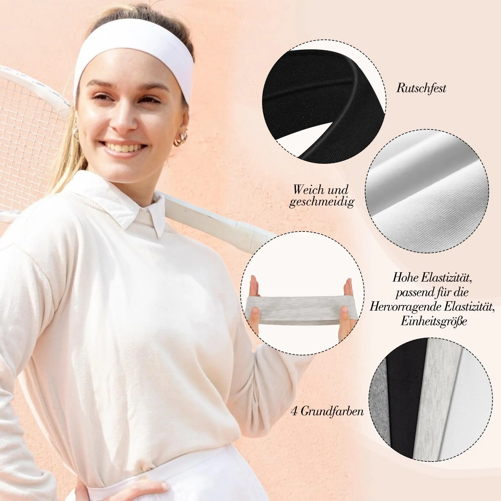 Спортивная повязка на голову, фото №4