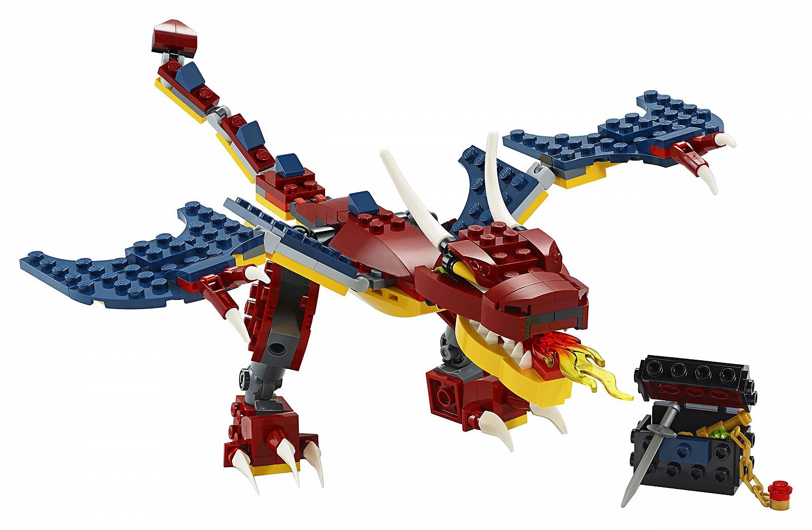 Конструктор LEGO Creator 31102 3-в-1 Огненный дракон - Саблезубый тигр - Скорпион, фото №3