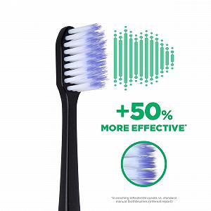 Звукова зубна щітка G.U.M ActiVital Sonic 12 000 вібрацій 2 змінні насадки Чорна synthetic.ua - Фото 1