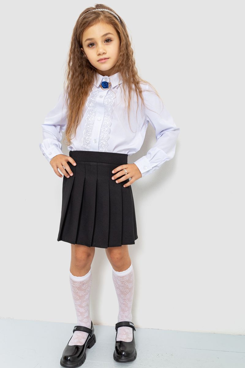 Блуза для дівчаток нарядова колір білий 172R201-2, фото №3