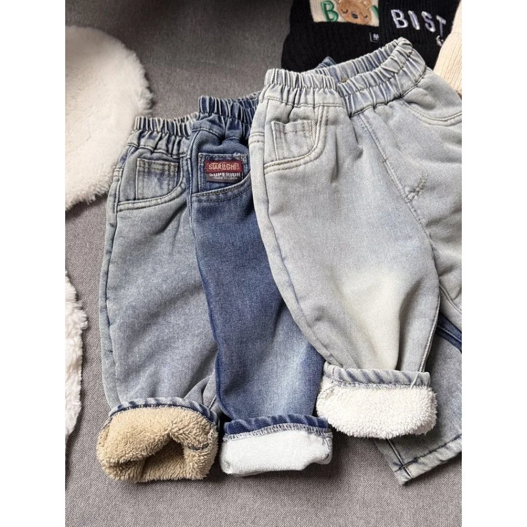 3 кольори! теплі джинси на хутрі для хлопчика від 80 до 140 см, фото №1 3 кольори! теплі джинси на хутрі для хлопчика від 80 до 140 см, фото №1