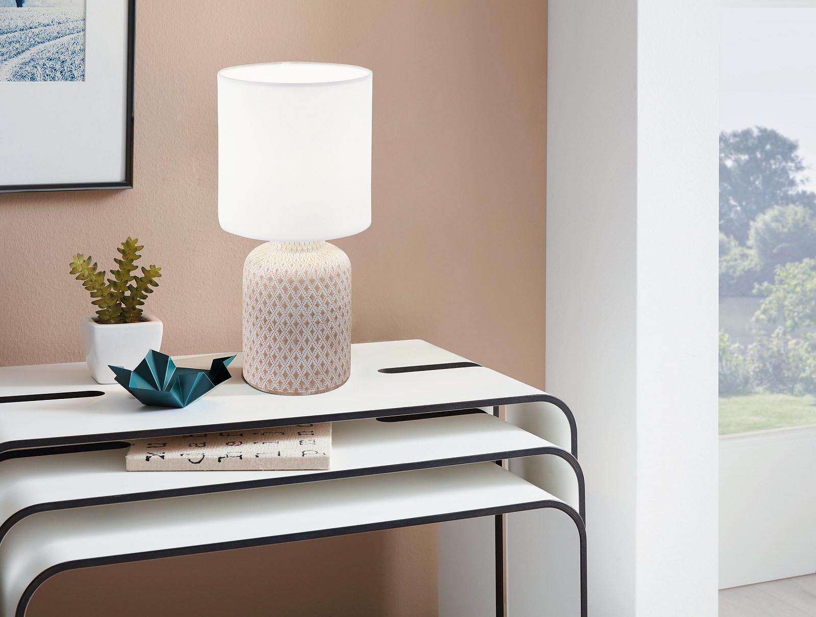 Настільна лампа Eglo Bellariva 97773 керамічна кремово-біла, фото №3