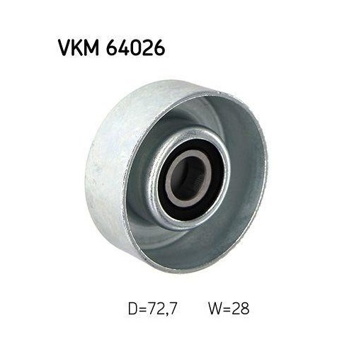 Паразитный/направляющий ролик поликлинового ремня SKF VKM 64026 для MAZDA, фото №2