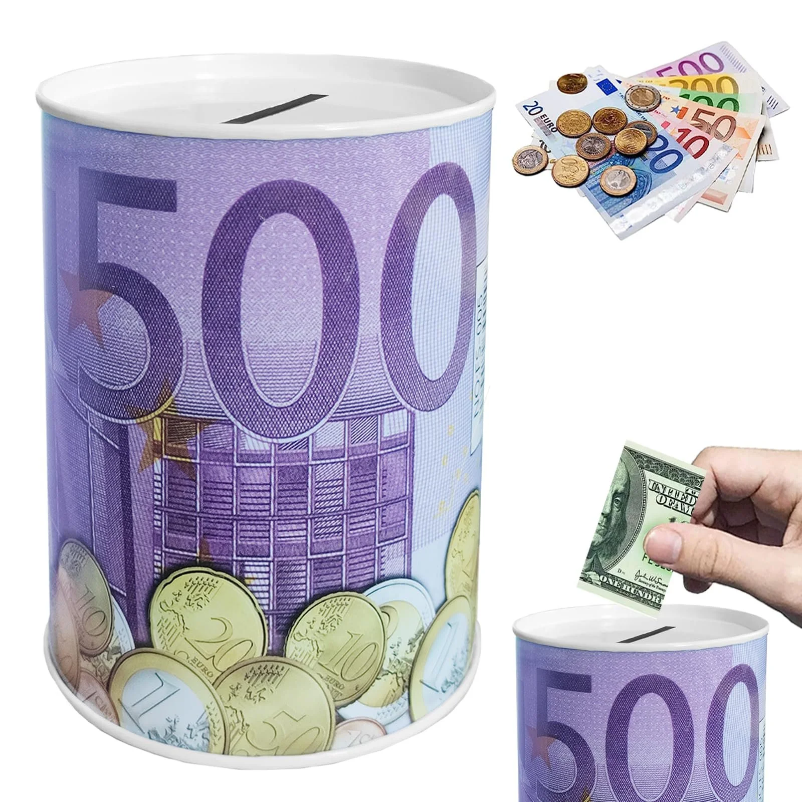 Скарбничка Metal Euro Money Box 500 Euro, фото №1