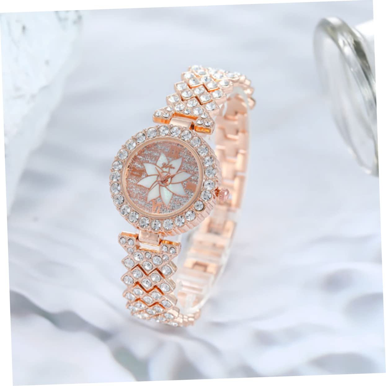 Часы женские LIFKOME Full Diamond Серебристый, фото №5