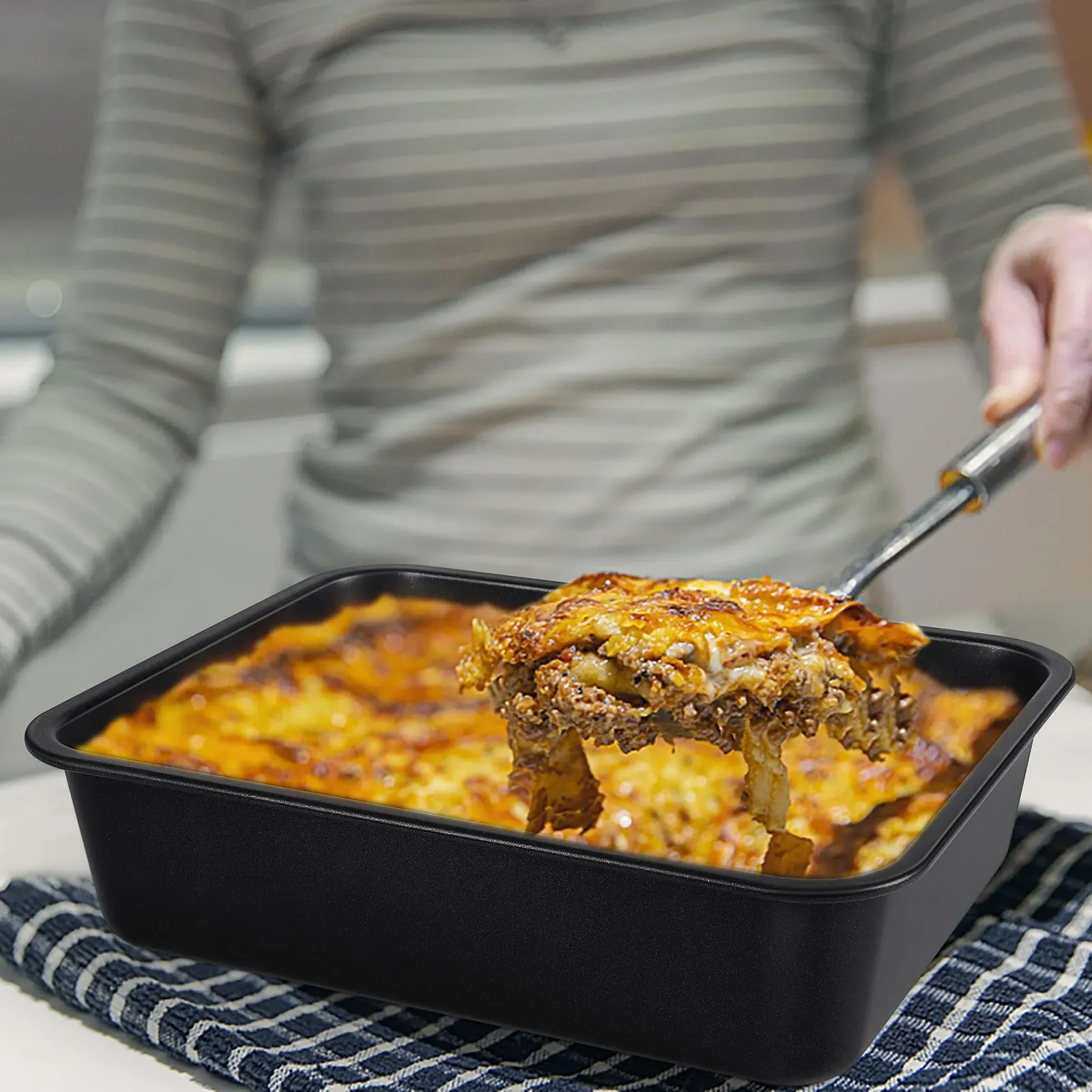 Набор форм для запекания Homikit из 2 предметов из нержавеющей стали прямоугольные 32 см, фото №6