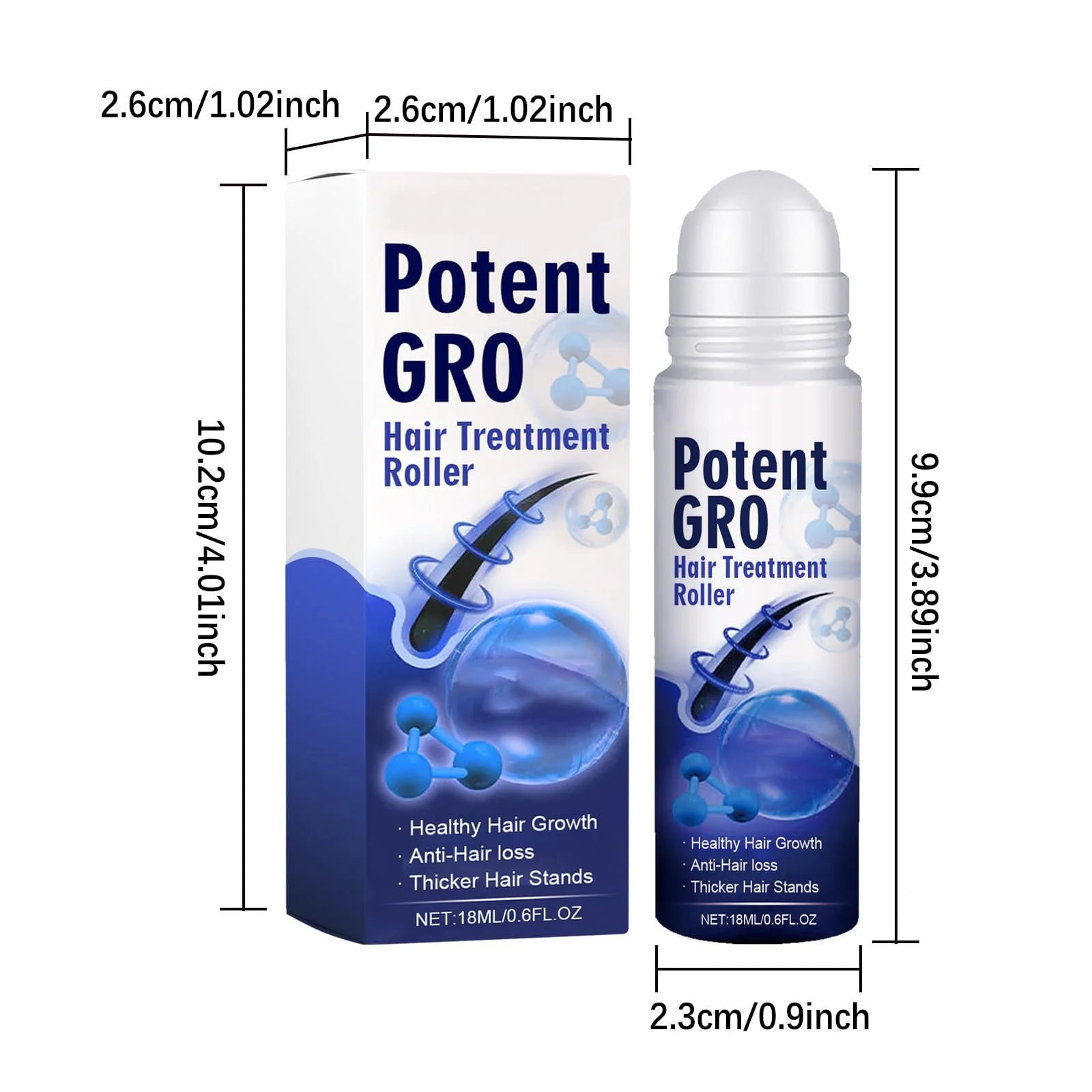 Розчин для росту волосся Pemarlis, Роликова кулька для лікування волосяних фолікулів, фото №3