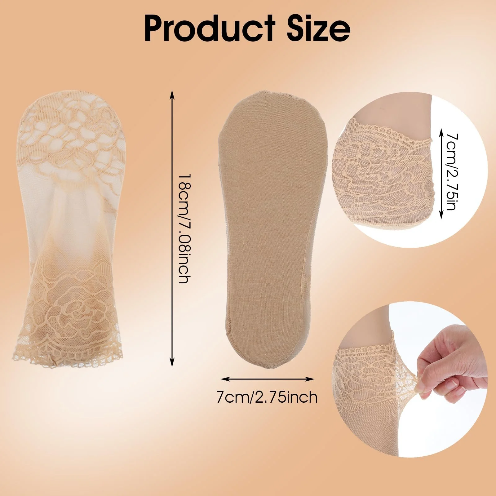 Шкарпетки Жіночі Мереживні Багатокольорові Прозорі, фото №2