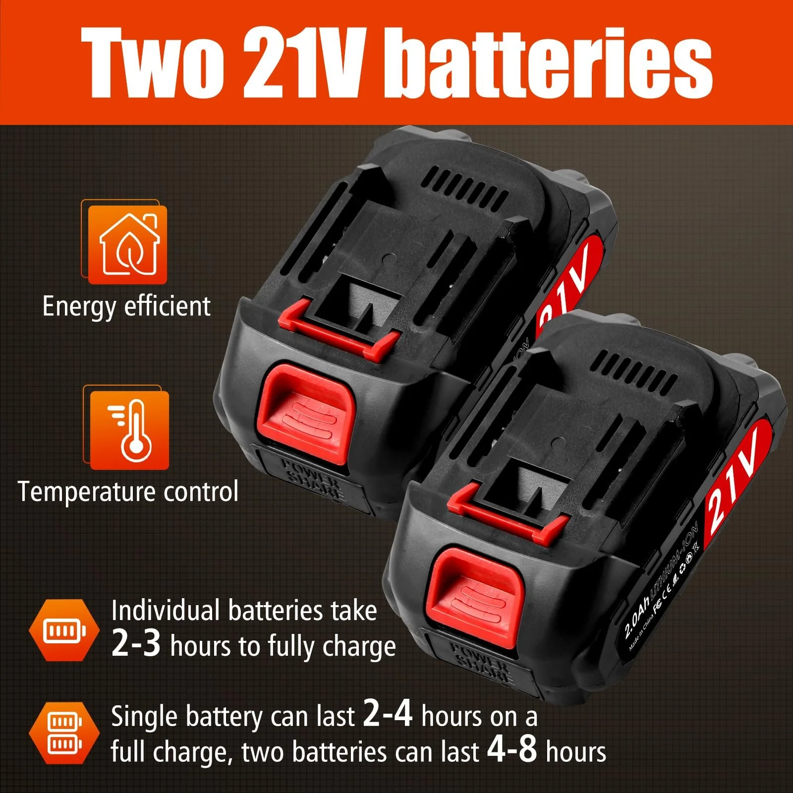 Електричний Секатор 40 мм, Лезо SK7, 2 x 2Ah Літієві Акумулятори 21 V, З Коробкою для Зберігання, фото №7