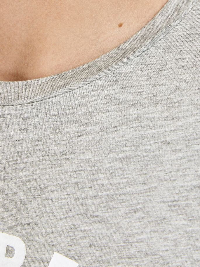 Футболка Jack&Jones 12188712 с длинным рукавом Светлый меланж S, фото №4