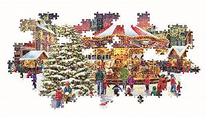 Пазл Clementoni Christmas Village 39928 1000 деталей 70 x 50 см synthetic.ua - Фото 1