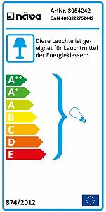 Настільна лампа Naeve Leuchten Retro 3054242 20x55x40 см d14 см з текстильним кабелем Метал Хром synthetic.ua - Фото 1